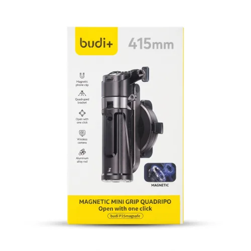سلفی استیک مگنتی Budi Plus مدل P25 magsafe با گارانتی 18 ماهه (6 ماه تعویض)