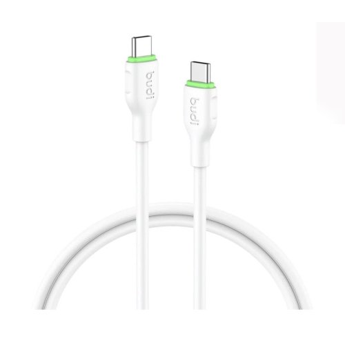 کابل فست شارژ USB-C به USB-C بودی مدل Budi DC261TT30W توان 65 وات طول 3 متر با گارانتی ۱۸ ماهه شرکتی (۶ ماه تعویض)