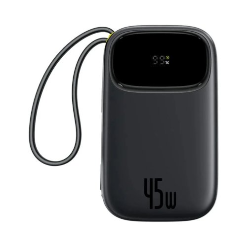 پاوربانک 10000 میلی آمپر باسئوس 45 وات مدل Baseus EnerFill FC31 به همراه دو کابل USB-C متصل با گارانتی 24 ماهه شرکتی
