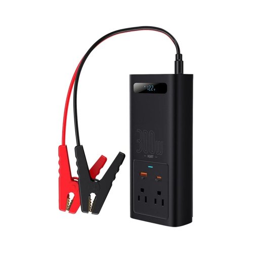 مبدل برق چندکاره 300 وات باسئوس مدل Baseus Power Inverter C00337607117-Z1 با گارانتی 24 ماهه شرکتی
