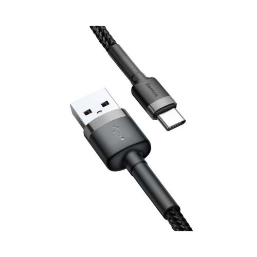 کابل فست شارژ USB به USB-C باسئوس مدل Baseus Cafule Cable CATKLF-AG1 جریان 3 آمپر طول 0.5 متر با گارانتی 24 ماهه شرکتی