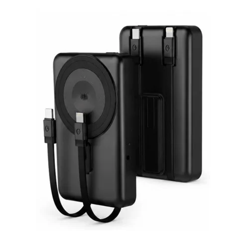پاوربانک بی سیم 10000 میلی آمپر بوکو 22.5 وات مدل Buku MG-G171 دارای 2 کابل USB-C و لایتنینگ متصل با گارانتی 12 ماهه شرکتی