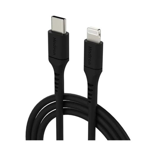 کابل شارژ USB-C به لایتنینگ هادرون مدل Hadron HTC-C-L01L جریان 3 آمپر طول 2 متر با گارانتی 12 ماهه شرکتی