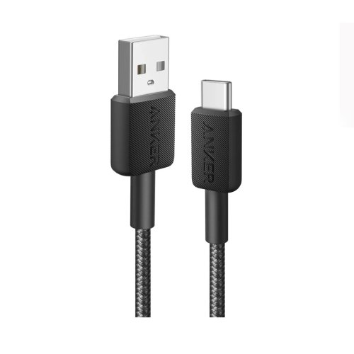 کابل شارژ کنفی USB-A به USB-C انکر مدل Anker 322 A81H5 طول 0.9 متر با گارانتی 18 ماهه شرکتی