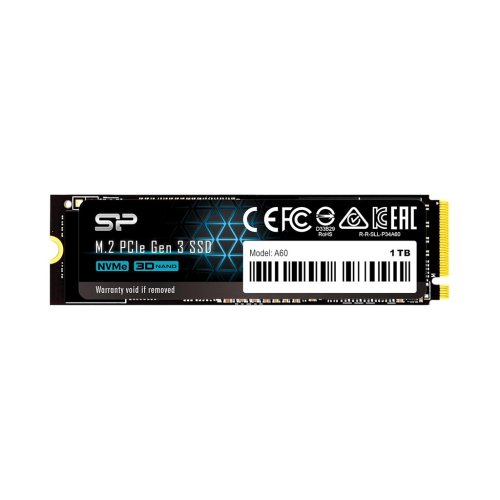 حافظه اس اس دی اینترنال 1 ترابایت سیلیکون پاور مدل Silicon Power M.2 A60 Int با گارانتی 60 ماهه شرکتی