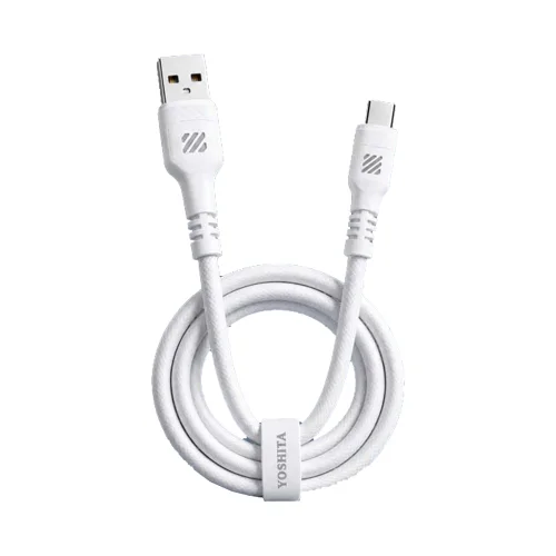 کابل شارژ USB به USB-C یوشیتا مدل Yoshita YC-050 طول 1 متر توان 67 وات با گارانتی 12 ماهه شرکتی