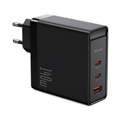 شارژر دیواری 140 وات مک دودو مدل Mcdodo CH-2911  با 2 خروجی USB-C و 1 خروجی USB با گارانتی 18 ماهه شرکتی