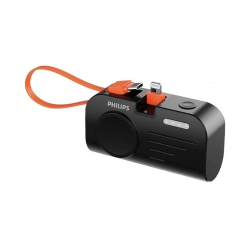 پاوربانک 4900 میلی آمپر فیلیپس مدل Philips DLP2552V دارای یک خروجی بی سیم ساعت با گارانتی 24 ماهه شرکتی