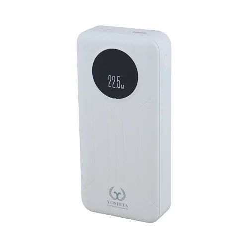 پاوربانک 20000 میلی آمپر یوشیتا 22.5 وات مدل Yoshita YP-022 دارای کابل USB-C و لایتنینگ متصل با گارانتی 12 ماهه شرکتی