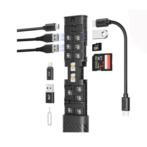 کارت خوان حافظه 10 کاره بودی مدل Budi DC568B با گارانتی ۱۸ ماهه شرکتی (۶ ماه تعویض)