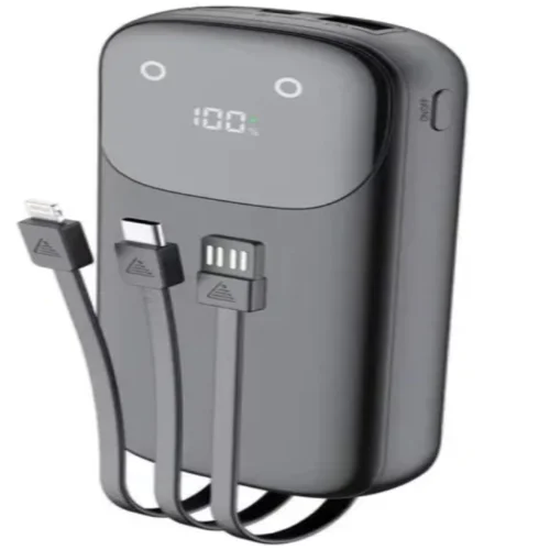 پاوربانک بودی PD و فست 20000mAh 22.5W با نمایشگر درصد شارژ و سه کابل متصل مدل PB083B2 با گارانتی 18 ماهه (6 ماه تعویض)